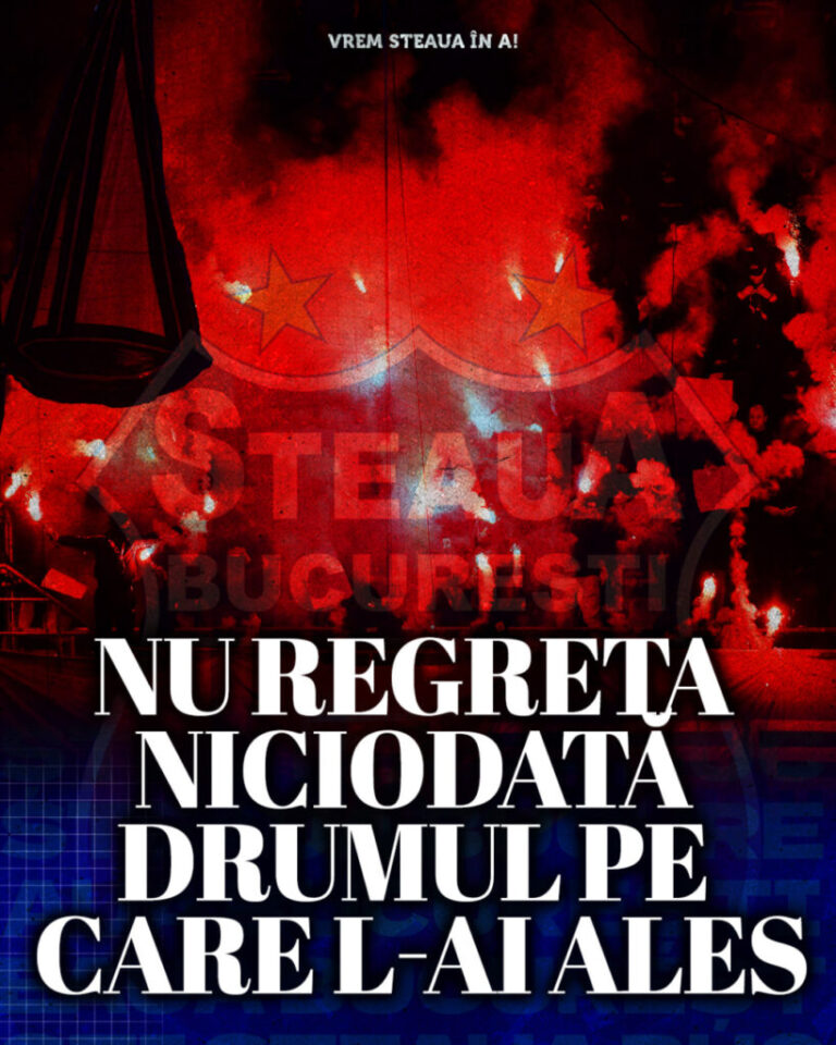 Nu regreta niciodată drumul pe care l-ai ales!