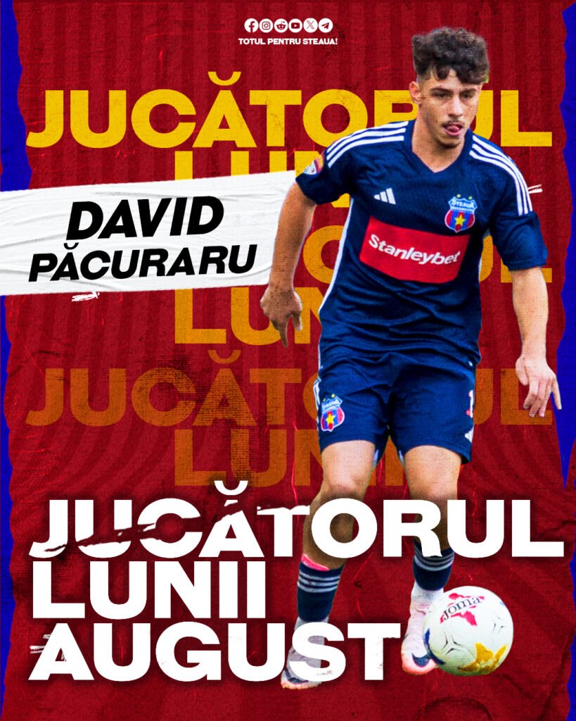 David Păcuraru, jucătorul lunii august