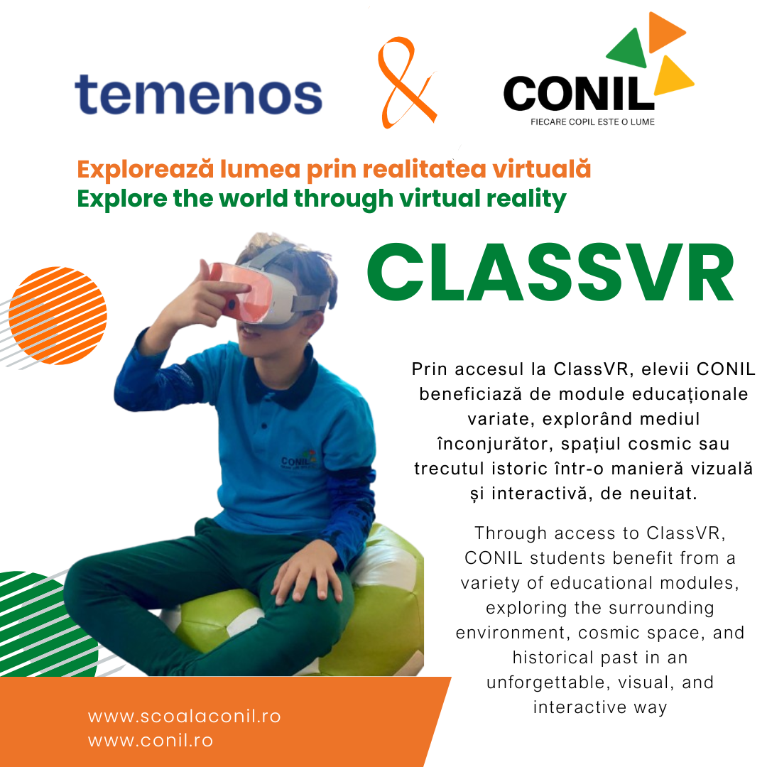 Realitatea virtuală devine realitate la CONIL: Un proiect TEMENOS România pentru educație